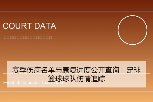 赛季伤病名单与康复进度公开查询：足球篮球球队伤情追踪
